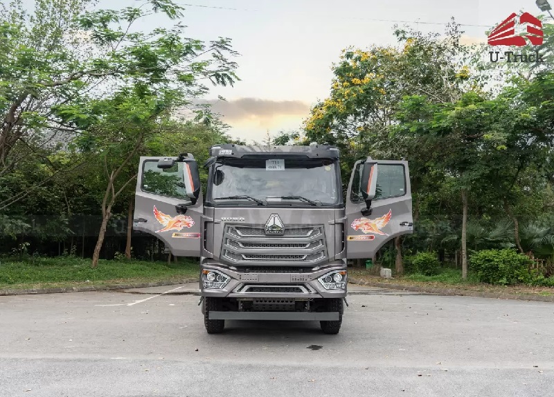 Ngoại quan xe Howo 3 chân thùng đúc NX 350