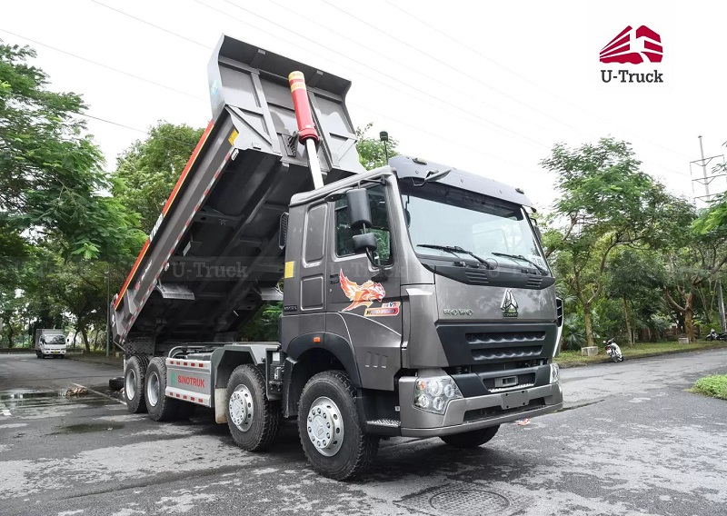 Xe ben HOWO V7G 8x4 thùng đúc 910MM