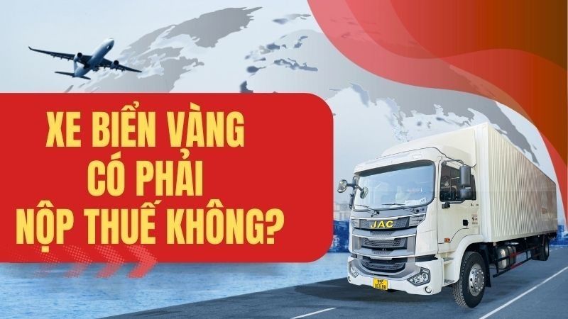 Xe biển vàng có phải đóng thuế không