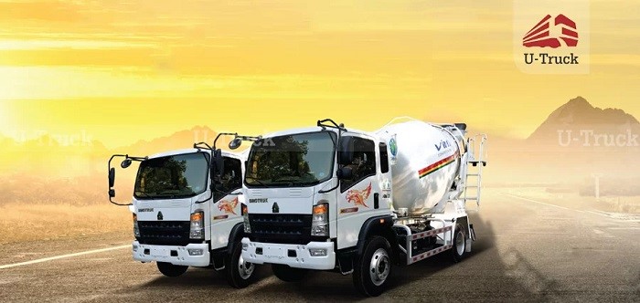 Xe trộn bê tông 2 chân