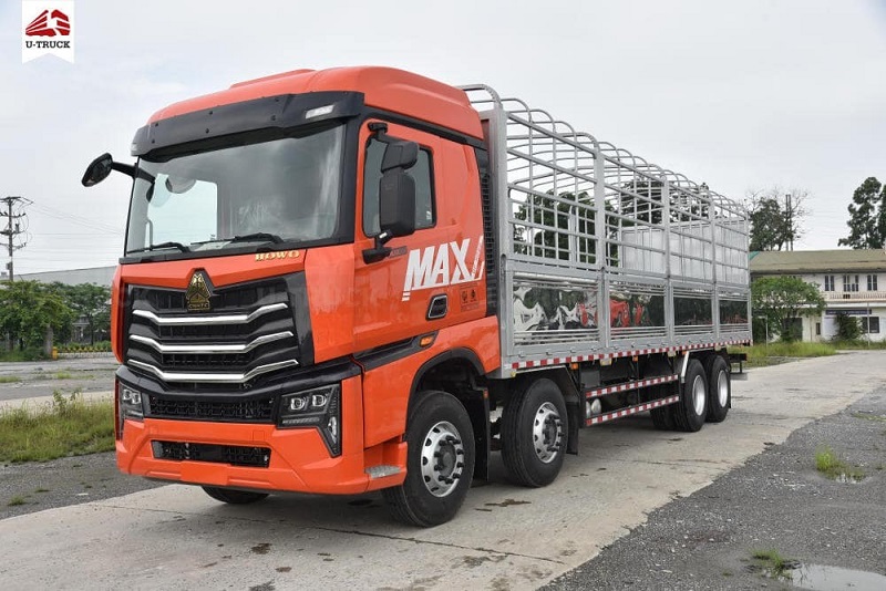 Xe tải 4 trục Howo Max 350 khung mui 9m7