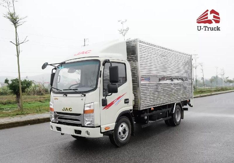 Xe tải JAC N350S 4x2 thùng kín bửng nâng