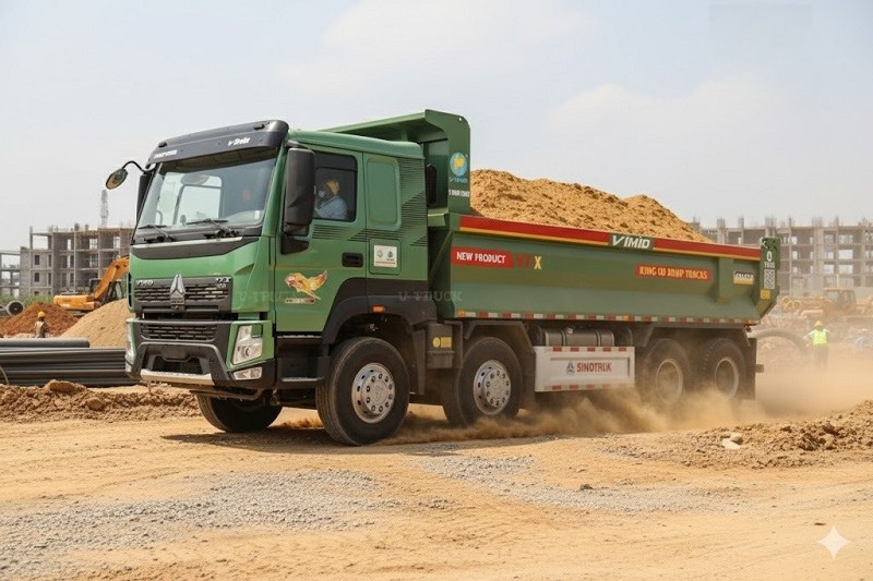 Xe tải chở cát
