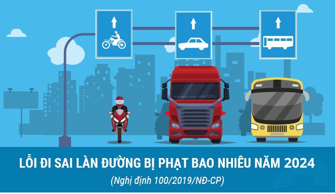 Hình ảnh xe tải đi sai làn
