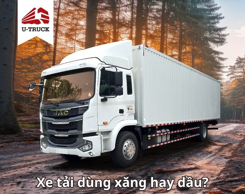 Xe tải dùng xăng hay dầu