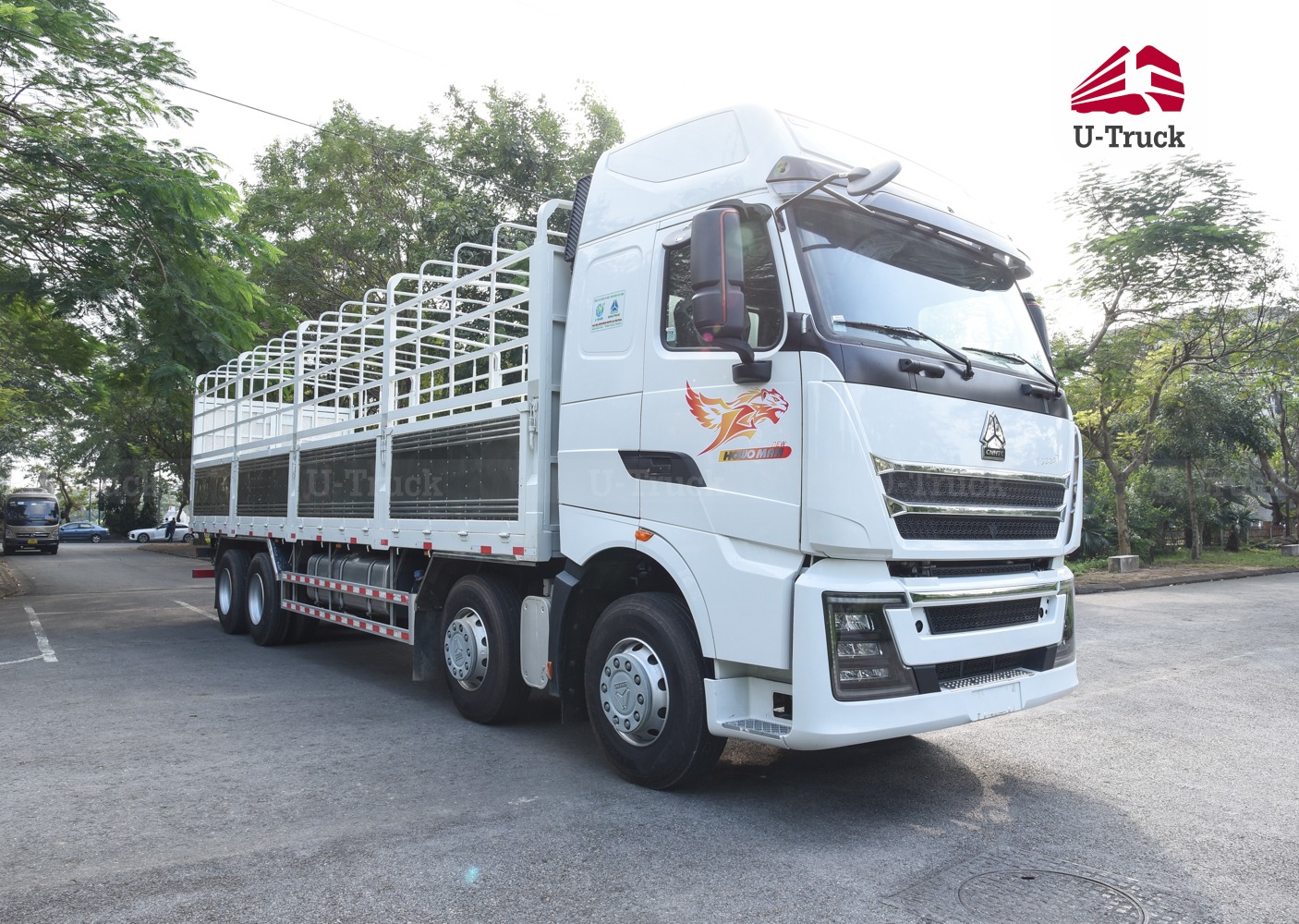 Xe tải thùng TH7 8x4 khung mui nhập khẩu 9M7