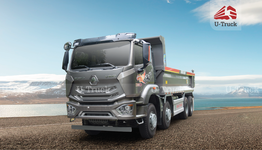 Ngoại thất xe ben VX350 8x4 thùng đúc