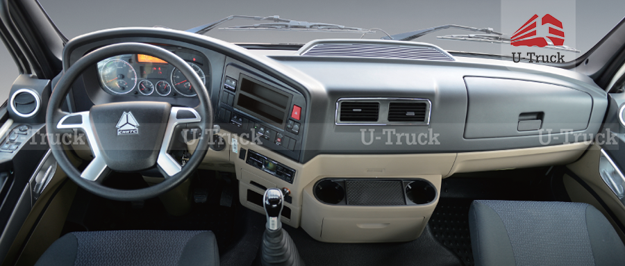 Nội thất xe ben VX350 8x4 thùng đúc