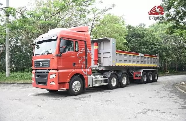 Hình ảnh ô tô kéo rơ moóc Howo (xe đầu kéo Howo)