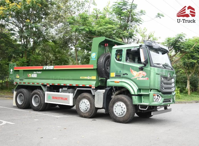 Dòng xe ben HOWO 4 chân với nhiều điểm nổi bật