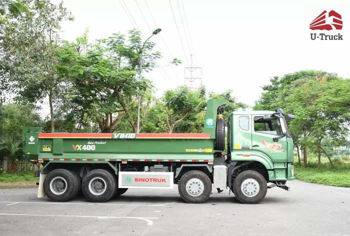 Hình ảnh xe ben Howo 4 chân