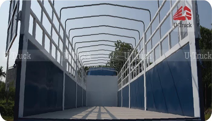 Xe tải 5 chân có thiết kế thùng xe rộng