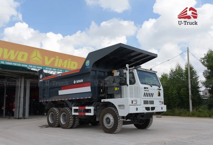 Xe ben mỏ HW7D 371 6X4 thùng đúc