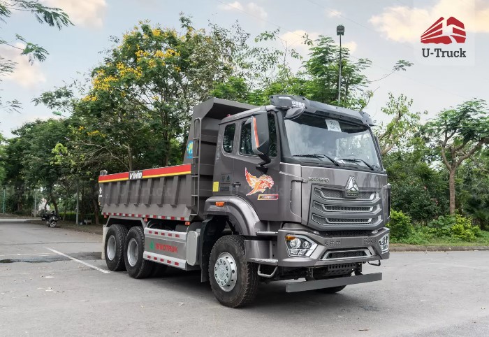 Xe ben HOWO NX 350 6x4 thùng đúc