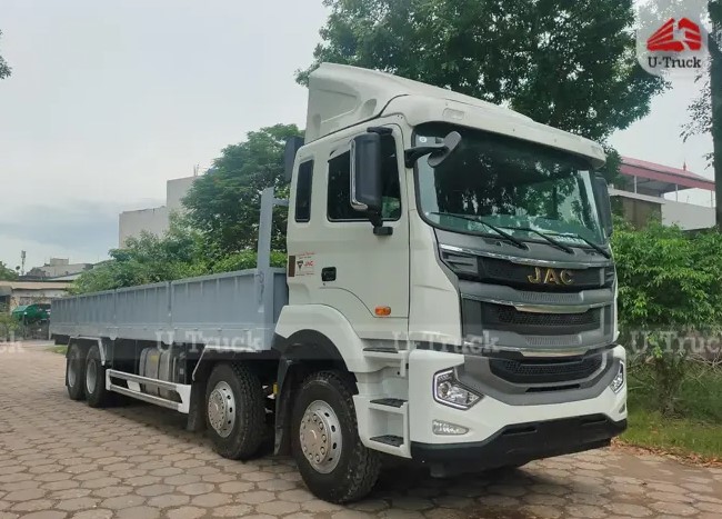Xe tải JAC A5 8x4 thùng lửng 9m7