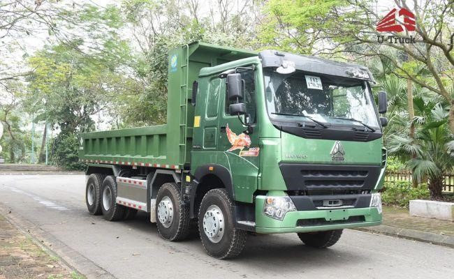 Xe ben NX400 8x4 thiết kế thùng vuông