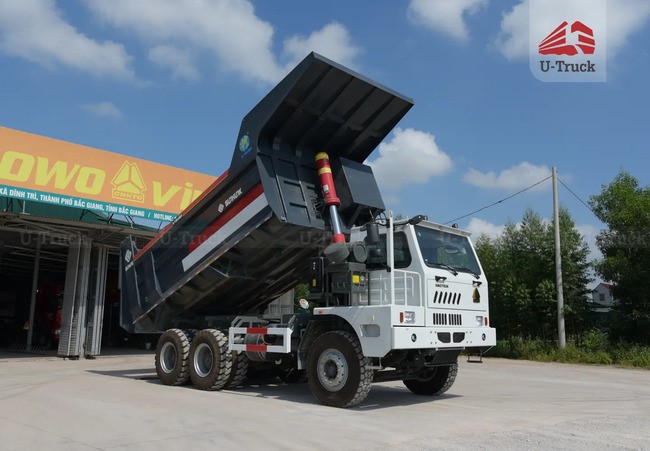 Xe ben mỏ HW7D 371 6X4 thùng đúc